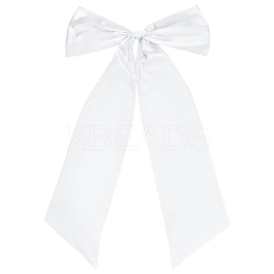 Polyester Big Bowknot for Christmas Decoration HJEW-WH0063-006B-1
