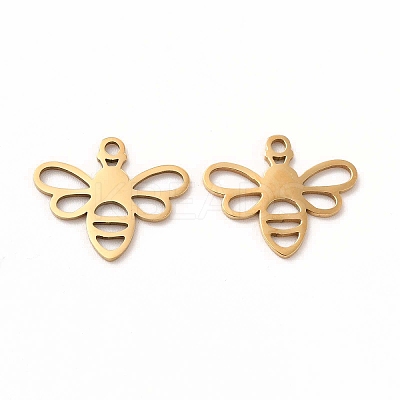 201 Stainless Steel Charms STAS-E188-03G-1