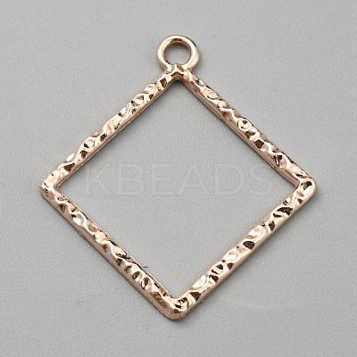 Alloy Open Back Bezel Pendants FIND-TAC0017-41A-RG-1