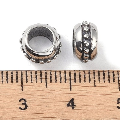316 Surgical Stainless Steel European Beads STAS-P362-38AS-01-1