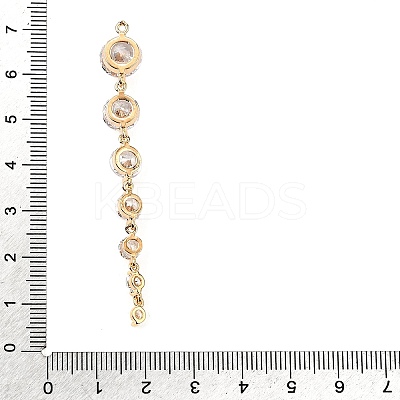 Brass Micro Pave Cubic Zirconia Pendants KK-F901-04C-G-1