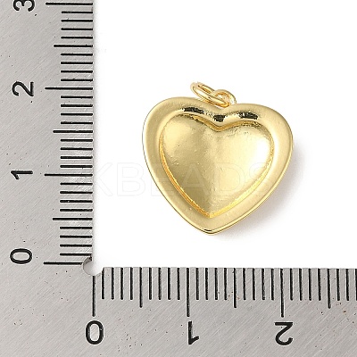 Rack Plating Brass with ABS Imitation Pearl Pendants KK-B092-15G-1
