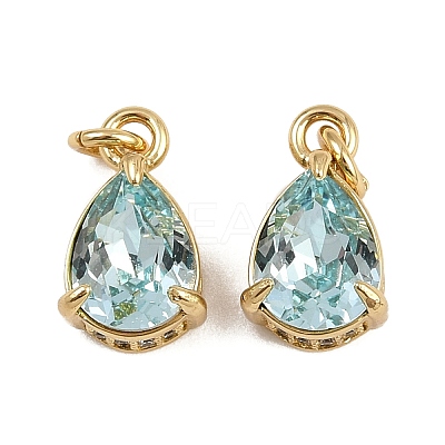 Brass Pave Cubic Zirconia Pendants KK-L240-05G-05-1