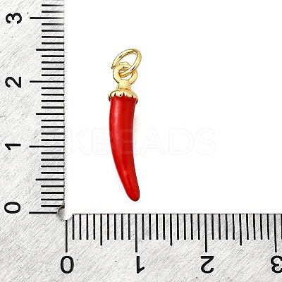 Brass Enamel Pendants KK-F896-01A-G-1
