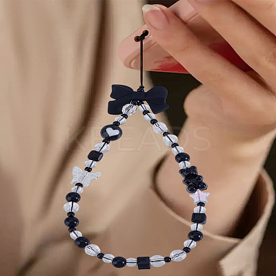 1Pc Acrylic Beaded Mobile Straps for Women AJEW-LP0004-51-1