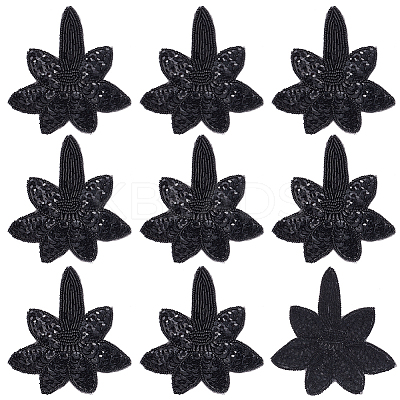 Flower Gauze Embroidery Ornaments Accessories DIY-WH0308-310F-1