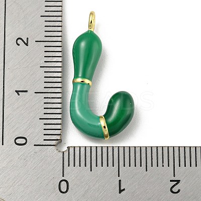 Brass Enamel Pendants KK-E093-03G-J-1