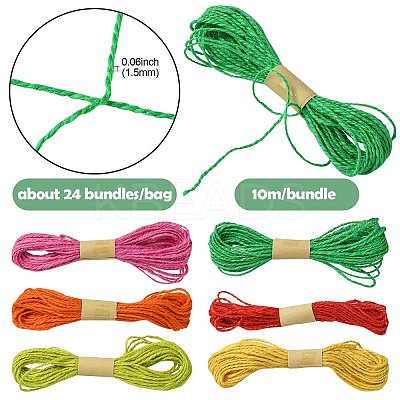 6 Colors Jute Cord OCOR-CJ0001-09-1