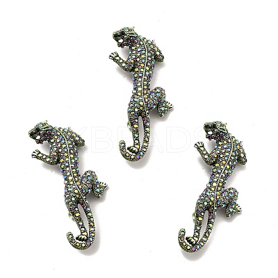 Alloy Rhinestone Brooches X-JEWB-P013-19AS-1