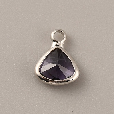 Faceted Glass Pendants GLAA-WH0030-13P-02-1