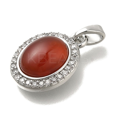 Natural Carnelian(Dyed & Heated) Pendants KK-K388-06P-1