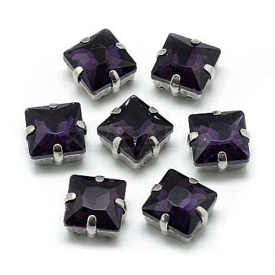 Sew on Rhinestone RGLA-T037-8x8mm-17-1