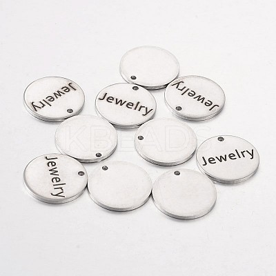 Non-Tarnish 201 Stainless Steel Pendants STAS-O078-C15-1
