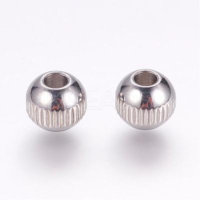 Tarnish Resistant 201 Stainless Steel Beads STAS-G133-05P-1