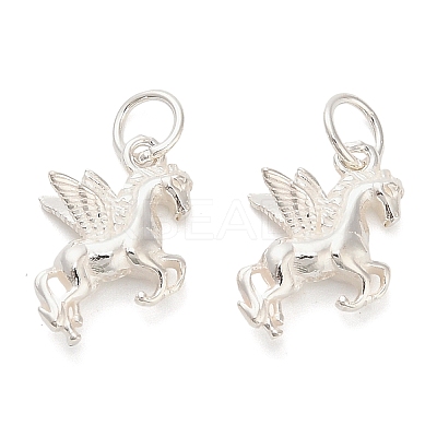 925 Sterling Silver Horse with Wings Charms STER-P071-11S-1