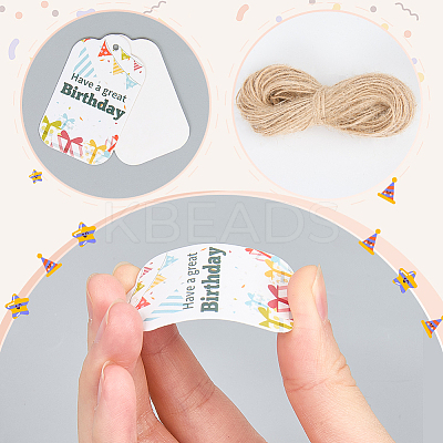 150Pcs Happy Birthday Paper Gift Tags CDIS-SP0001-21F-1