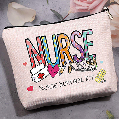 Polycotton Canvas Stroage Bags ABAG-WH0029-056-1