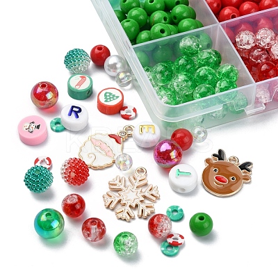 DIY Christmas Bracelet Necklace Making Kit DIY-YW0005-89-1