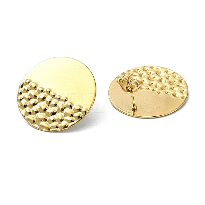 Ion Plating(IP) 201 Stainless Steel Stud Earrings EJEW-K270-28G-1