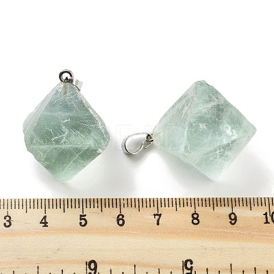 Natural Fluorite Pendants G-K338-15P-1