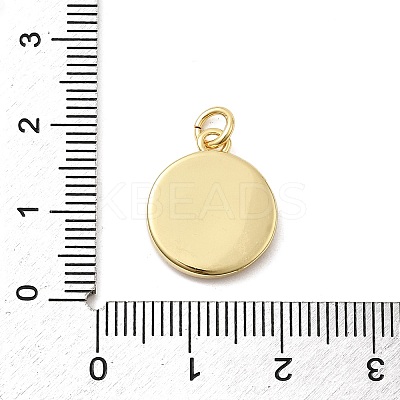 Brass Enamel Pendants KK-P338-35A-G-1