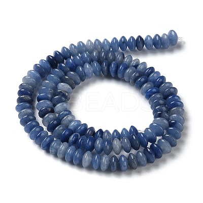 Dyed & Heated Natural Blue Aventurine Beads Strands G-Z030-A25-01-1
