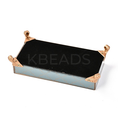 Flannelette & Wooden Rectangle Jewelry Displays Stand ODIS-A010-13-1