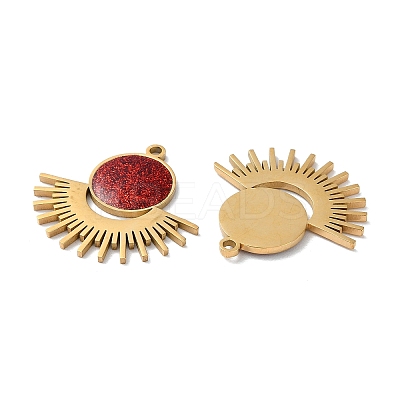 Ion Plating(IP) 304 Stainless Steel Pendants STAS-C083-09G-02-1