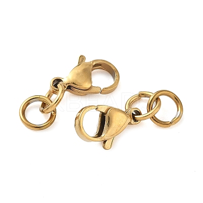 304 Stainless Steel Lobster Claw Clasps STAS-K313-01D-G-1