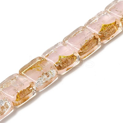 Handmade Gold Foil and Silver Foil Lampwork Beads FOIL-C001-01B-07-1