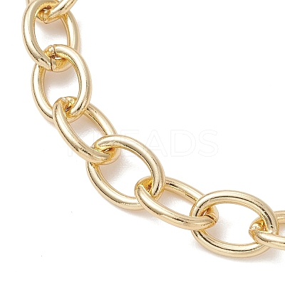 Brass Cable Chains Bracelets for Women BJEW-JB12983-1