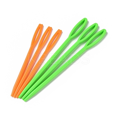 Plastic Sewing Needle TOOL-WH0021-13-1