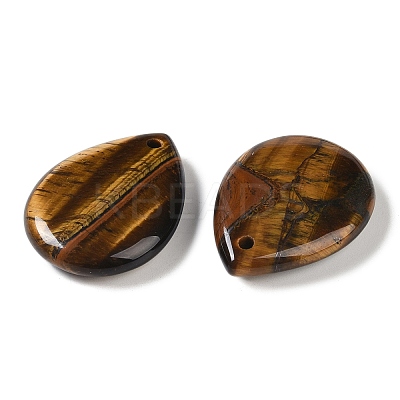 Natural Tiger Eye Pendants G-G115-02B-1