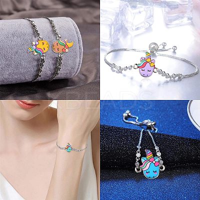 60Pcs 12 Styles Alloy Enamel Connector Charms ENAM-CJ0004-32-1