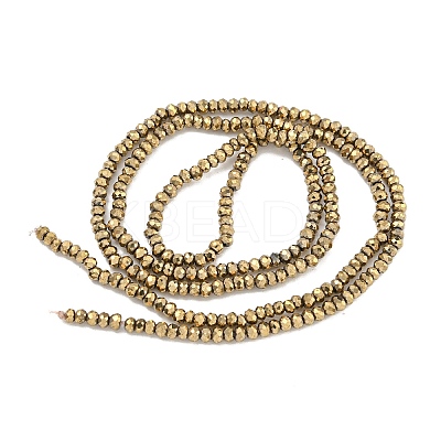 Electroplated Synthetic Non-Magnetic Hematite Beads Strands G-C136-K01-01-1