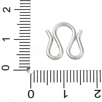 304 Stainless Steel S-Hook Clasps STAS-Z048-06P-03-1