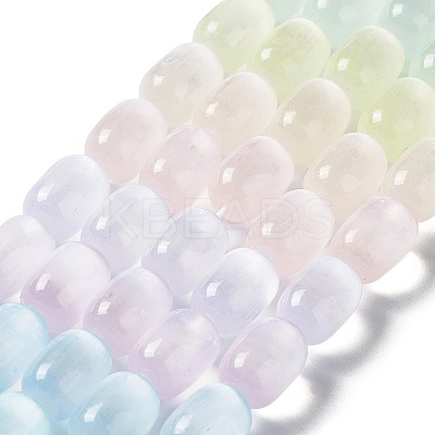 Natural Selenite Beads Strands LS-G-F750-M01-1