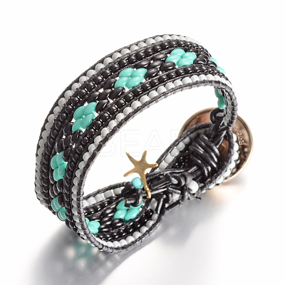 2-Hole Seed Beads GLAA-R159-12-1