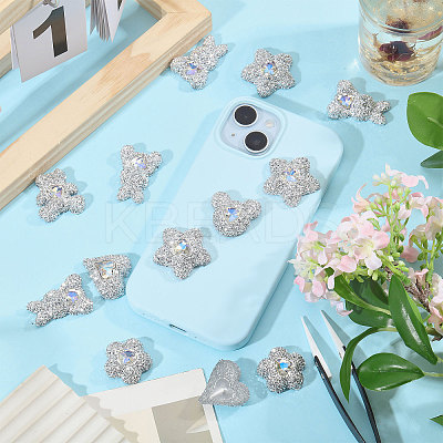 30Pcs 6 Styles Resin Cabochons FIND-CA0011-45-1