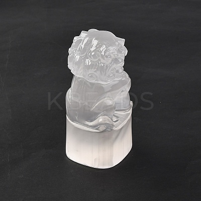 Natural Selenite Figurines DJEW-Q006-01L-1