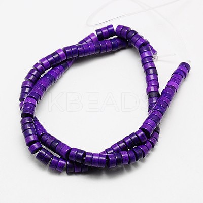 Synthetic Turquoise Beads Strands TURQ-G110-6x3mm-03-1