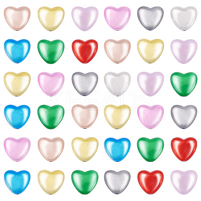 50Pcs Plating Opaque Acrylic Beads PACR-TA0001-23-1