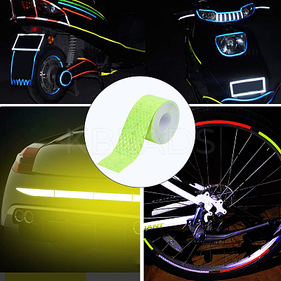 5 Rolls PET & PVC AUMO-mate Car Reflective Strip Sticker AJEW-SP0002-17-1