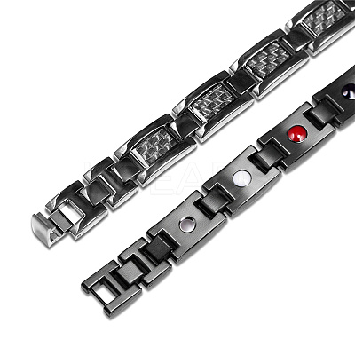 Stainless Steel Panther Chain Watch Band Bracelets JB660A-1
