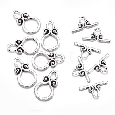 Ring Tibetan Style Alloy Toggle Clasps X-A1011Y-1