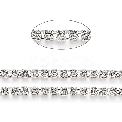 Tarnish Resistant Handmade 304 Stainless Steel Rope Chains CHS-L024-007P-1