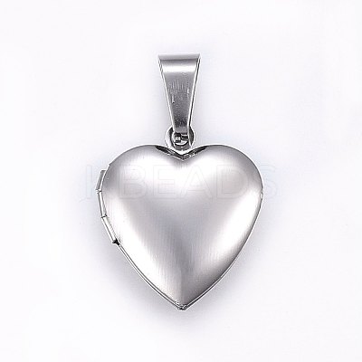 Tarnish Resistant 316 Stainless Steel Locket Pendants LS-STAS-O103-28P-1