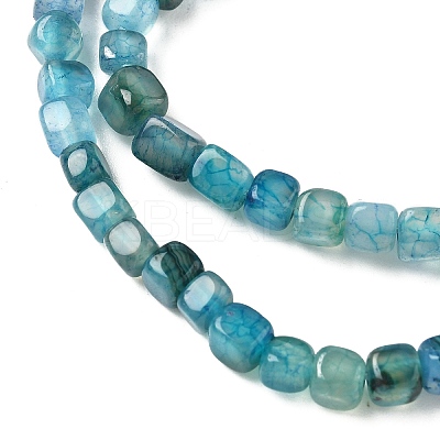 Natural Dragon Veins Agate(Dyed & Heated) Beads Strands X-G-G177-E15-03-1
