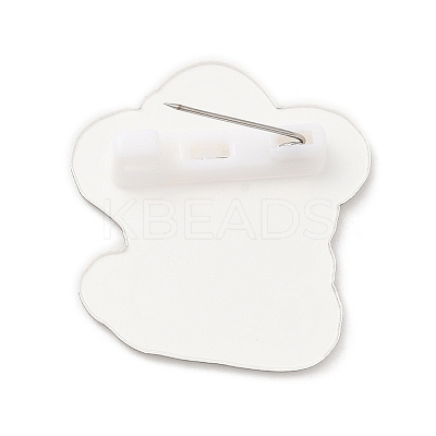 Christmas Dog Acrylic Brooches LS-JEWB-P018-01F-1