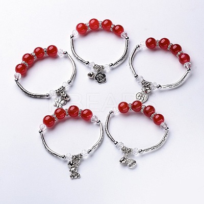 Alloy Charm Bracelets BJEW-L572-06A-1
